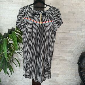 Uncle Frank Boho Floral embroidered Babydoll Dress Size Small